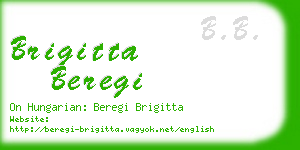 brigitta beregi business card